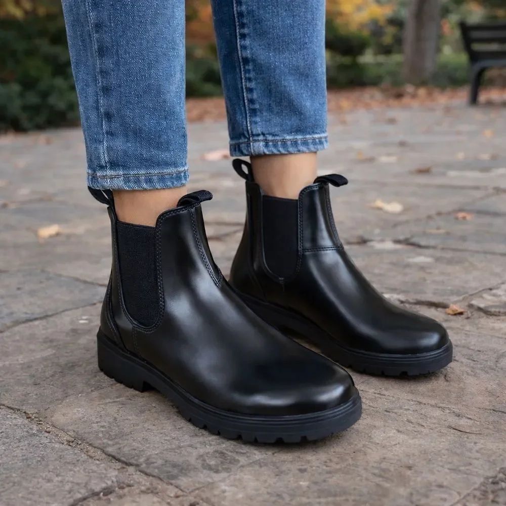 Aquatherm Leather Water Resistant Insulated Chelsea Boots